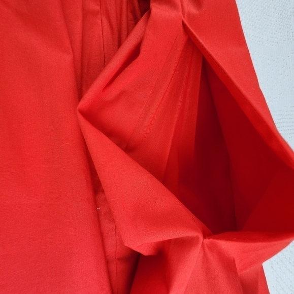 J. Crew Orange Crossover Midi Dress Size 00 - Picture 12 of 12